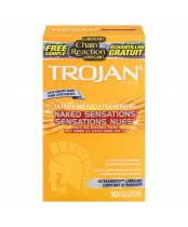Trojan Ultra Ribbed Naked Sensations